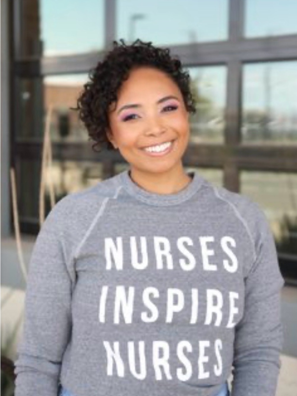 Alternative Apparel Gray 'Nurses Inspire Nurses' Pullover Sweatshirt